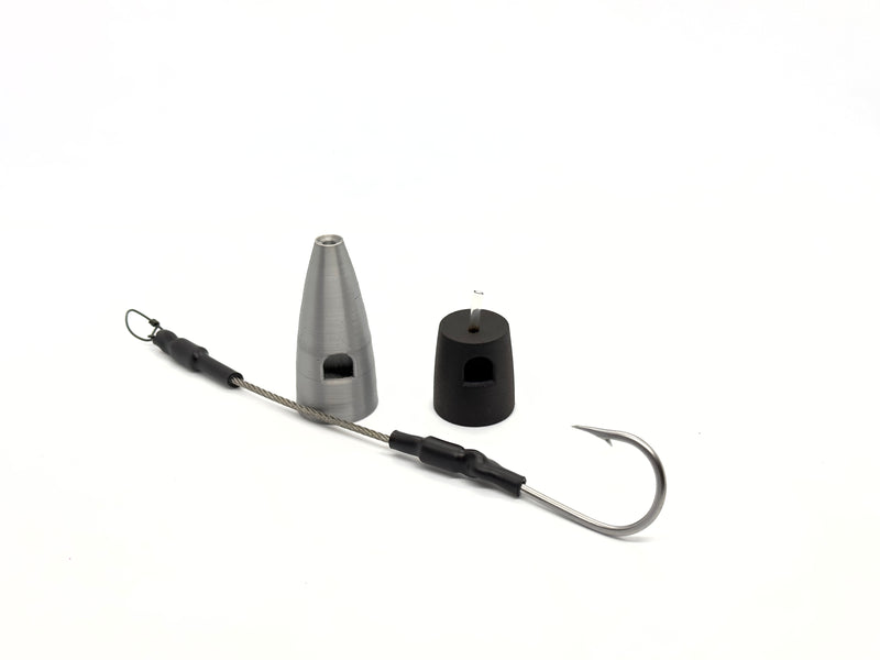 Fishing Lure Heads & Hookset Combo Rigged